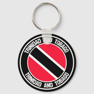 Trinidad and Tobago Round Emblem Keychain