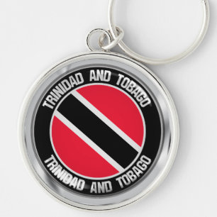 Trinidad and Tobago Round Emblem Keychain