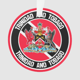 Trinidad and Tobago Round Emblem Ornament