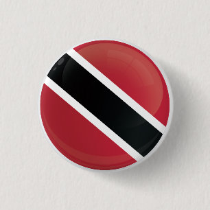 Trinidad and Tobago Round Icon Flag 1 Inch Round Button