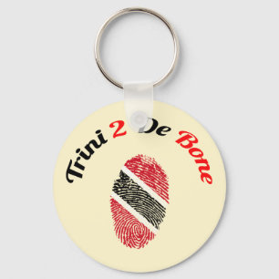 Trinidad and Tobago Trini 2 De Bone Keychain