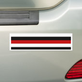 Trinidad and Tobago Yemen flag stripes Bumper Sticker (On Car)