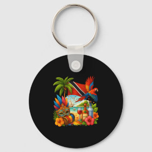 Trinidad And Togo Caribbean Vacation Trinidad Flag Keychain