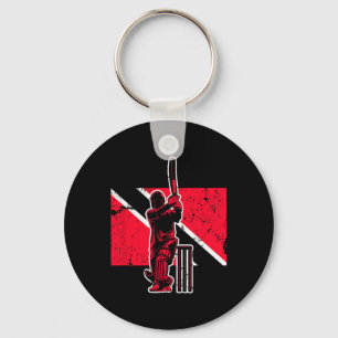Trinidad And Togo Cricket Keychain