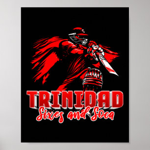 Trinidad And Togo Cricket T20 - Sixes And Soca  Poster