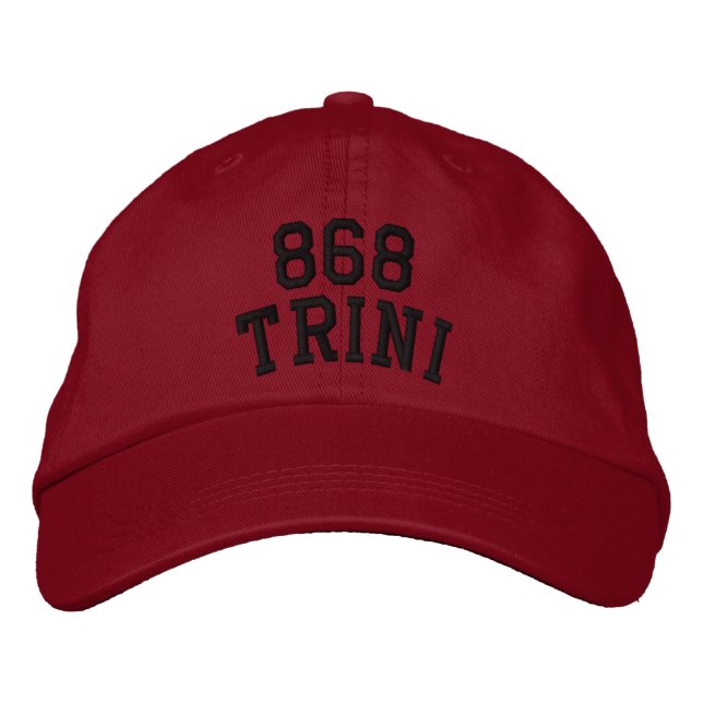 Trinidad Area Code Hat 868 (Front)