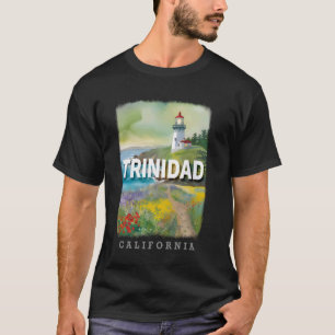 Trinidad California CA Lighthouse Lookout SD176 T-Shirt