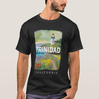Trinidad California CA Lighthouse Lookout SD176 T-Shirt