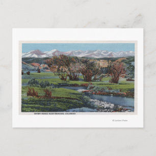Trinidad, Colorado - Snowy Range & Valley View Postcard