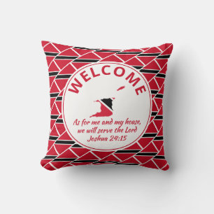 TRINIDAD Custom Christian Welcome Throw Pillow