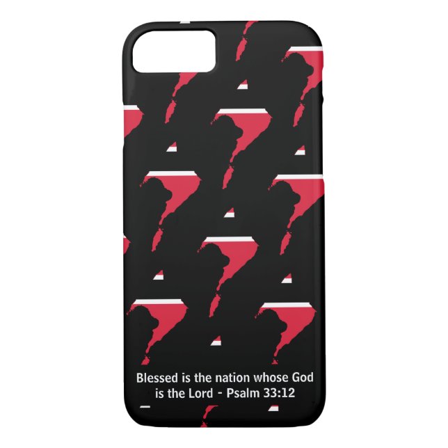 TRINIDAD FLAG Customizable Christian Scripture Case-Mate iPhone Case (Back)
