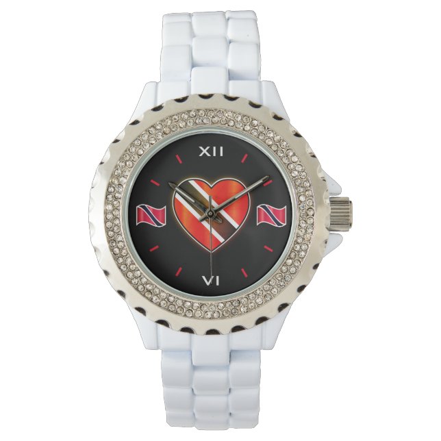 Trinidad Heart and Flag Watch (Front)