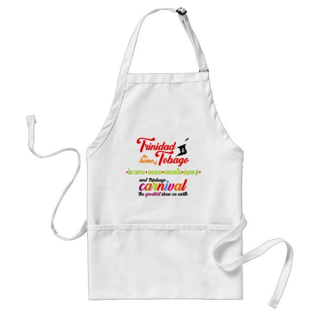 Trinidad & Tobago Carnival Favorite Beaches Standard Apron (Front)