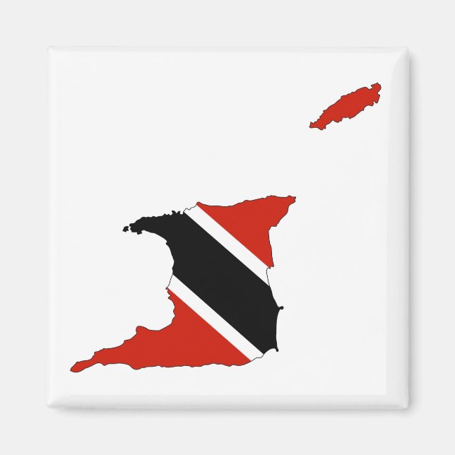 trinidad tobago country flag map magnet (Front)