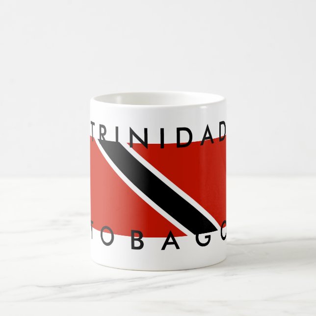 trinidad tobago country flag symbol name text coffee mug (Center)