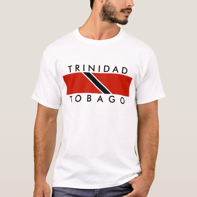 trinidad tobago country flag symbol name text T-Shirt (Front)