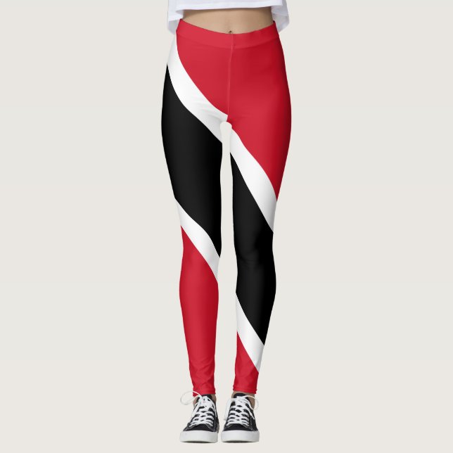 Trinidad & Tobago Flag Carnival Leggings (Front)