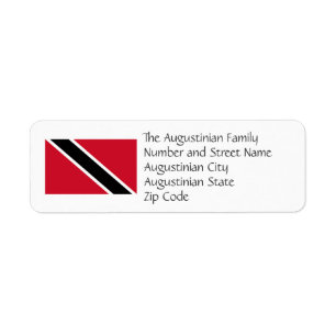 TRINIDAD TOBAGO FLAG Custom Return Address