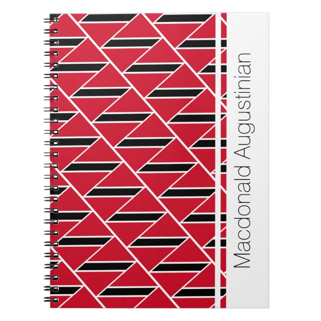 TRINIDAD TOBAGO FLAG Customized Notebook Journal (Front)