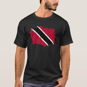 Trinidad Tobago Flag Grunge Country Flag Trinidad T-Shirt