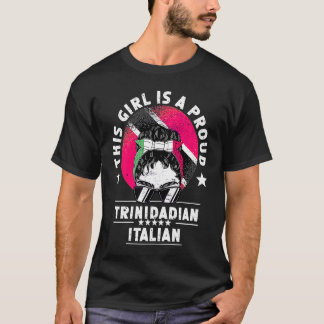 Trinidad&Tobago Flag Italy Grown Women Girl Pride T-Shirt