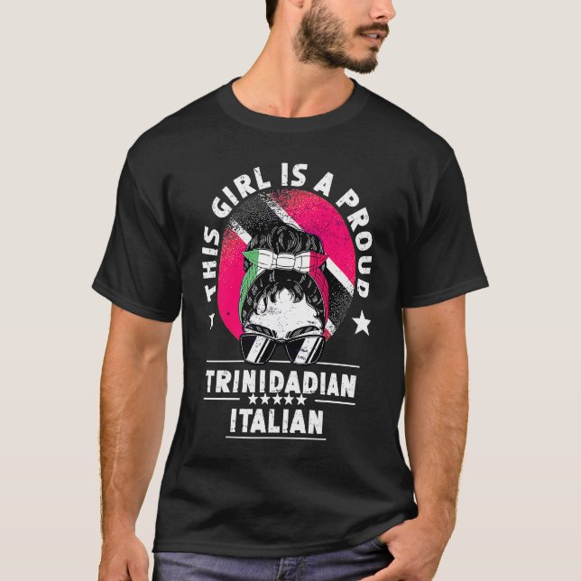 Trinidad&Tobago Flag Italy Grown Women Girl Pride T-Shirt (Front)