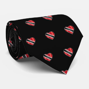 Trinidad & Tobago Flag on BLACK Tie