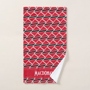 TRINIDAD TOBAGO FLAG Personalized Carnival Sports Hand Towel