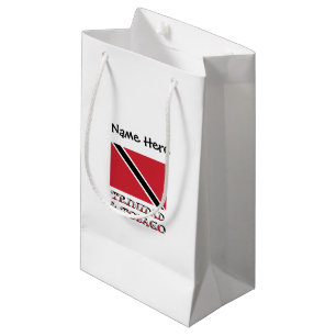 Trinidad Tobago Flag Personalized Small Gift Bag