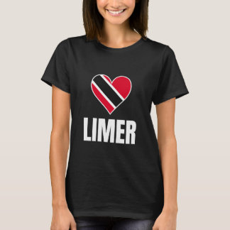 Trinidad Tobago Limer Heart Flag Caribbean Pride C T-Shirt