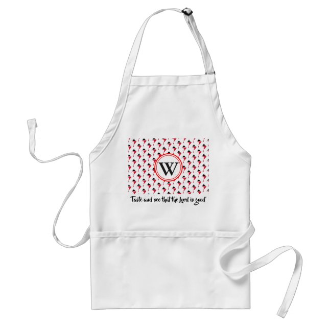TRINIDAD TOBAGO MAP Monogram Personalized Text Standard Apron (Front)