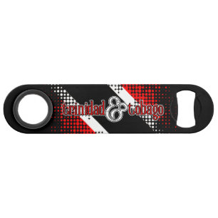 Trinidad & Tobago with your name Dot Pattern Flag Bar Key