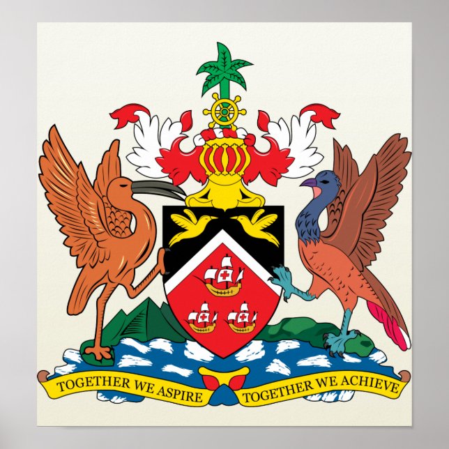 Trinidadandtobago Coat of Arms detail Poster (Front)