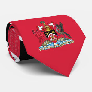 Trinidadians and Tobago Flag & Coat of Arms Tie