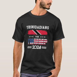Trinidadians for Trump 2024 Trinidad and Tobago Fl T-Shirt