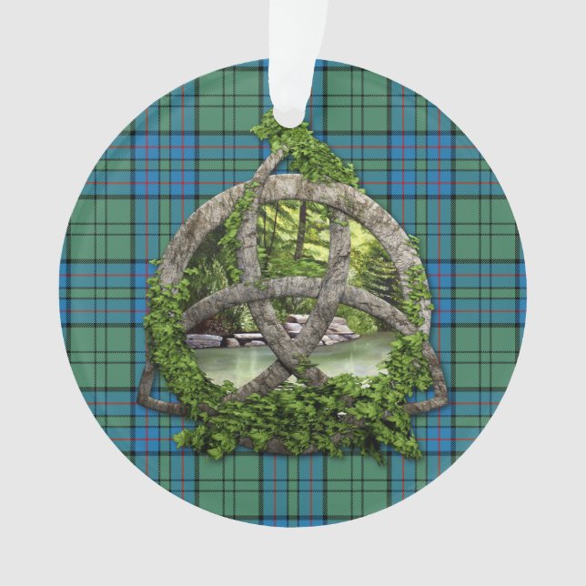 Trinité de Celtic de tartan de Lockhart de clan (devant)