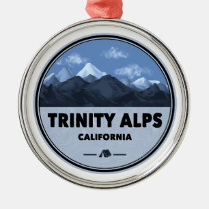 Trinity Alps California Camping Metal Ornament