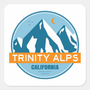 Trinity Alps California Square Sticker