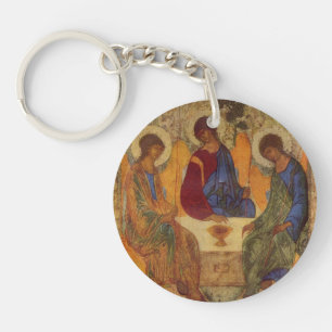Trinity Angels At Mamre Keychain
