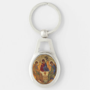 Trinity Angels At Mamre Keychain