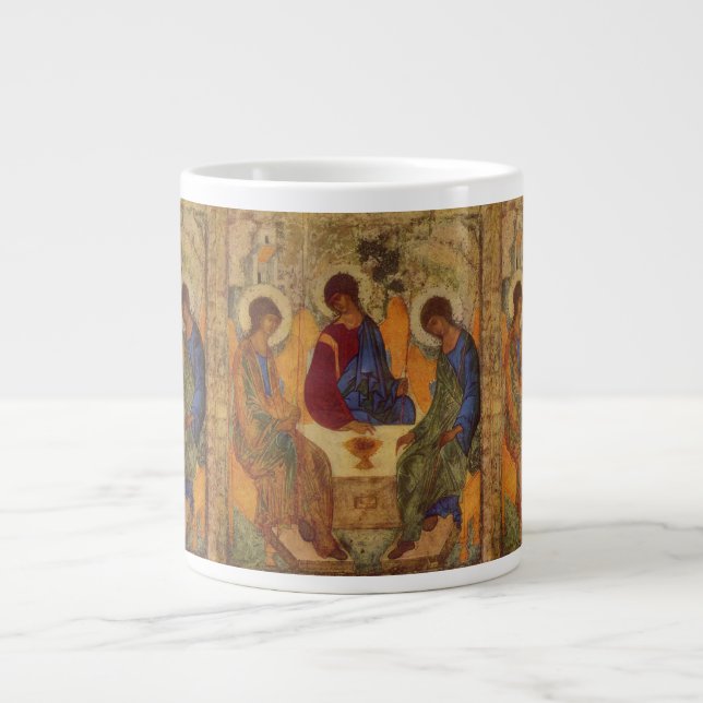 Trinity Angels At Mamre  Large Coffee Mug (Front)
