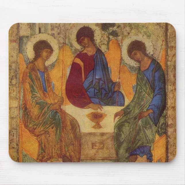 Trinity Angels At Mamre Mouse Pad (Front)