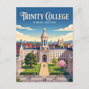 Trinity College Dublin Ireland Postcard