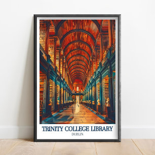 Trinity College Dublin Print - Trinity Library Art