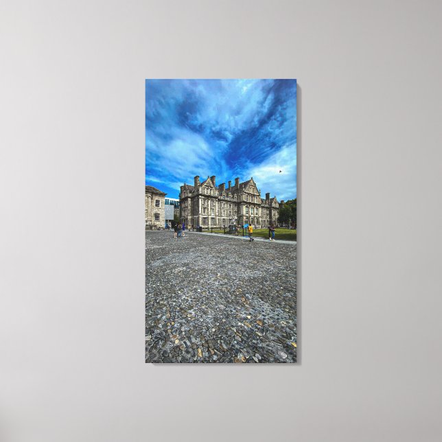 Trinity College Old Building in Dublin, Ireland Canvas Print (Front)