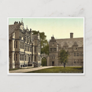 Trinity College, Oxford, England rare Photochrom Postcard