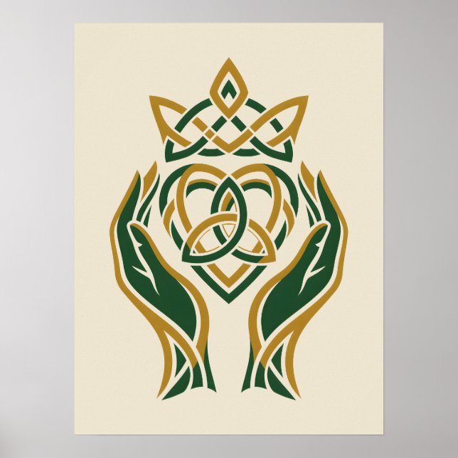 Trinity Heart Claddagh Poster (Front)