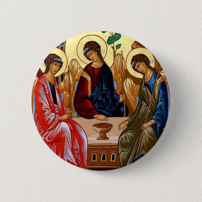 Trinity Icon 2 Inch Round Button (Front)