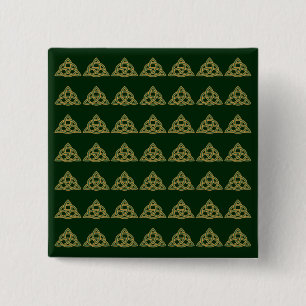 Trinity Knot Green Buttons
