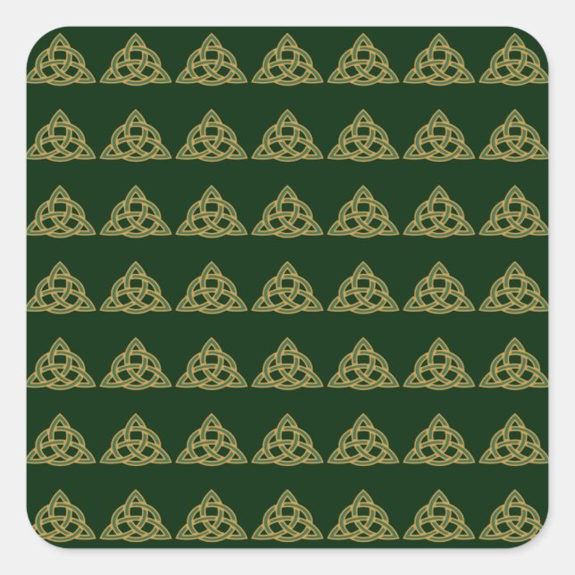Trinity Knot Green Stickers (Front)